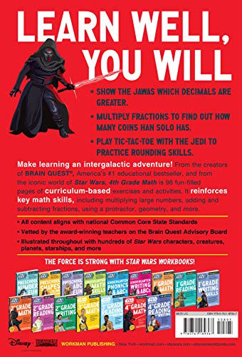 Star Wars Workbook: 4th Grade Math (Star Wars Workbooks) - Image 2