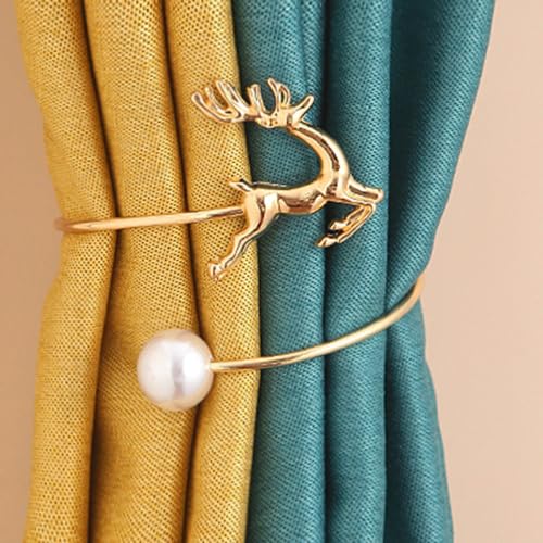 Alzapaños de cortina de metal para ventanas de patio y estancias de estilo pueblo u oficina 6
