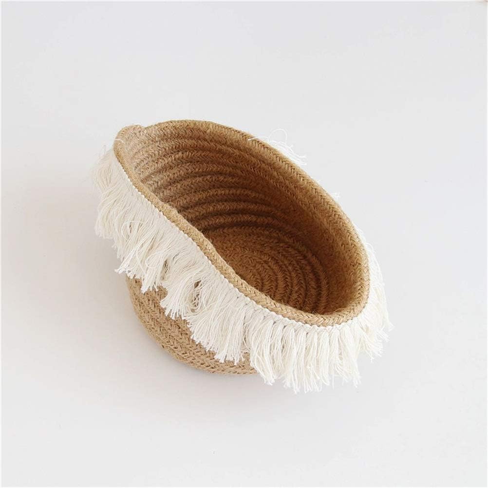 Storage Basket Woven Finishing Basket Household Miscellaneous Logistics Su Storage Basket Toy Cosmetic Storage Box (尺寸 Size : Medium) (S)