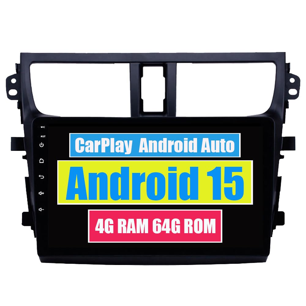 RoverOne Autoradio CarPlay Autoradio Autoradio pour Suzuki Celerio 2015 2016 2017 2018 Android Auto Écran Tactile Sat Navi Bluetooth WiFi Radio Player