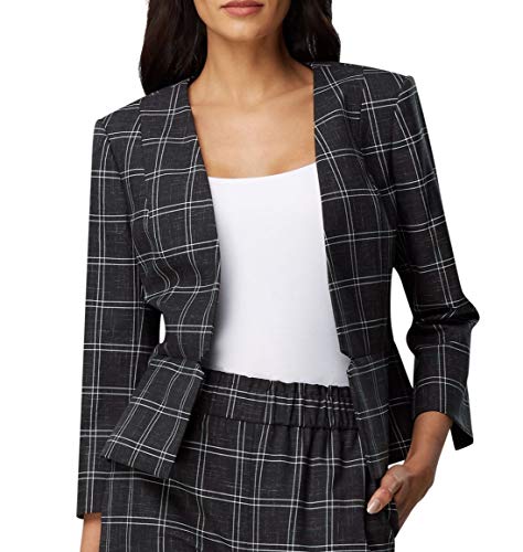 Tahari ASL Womens Petites Open Front Suit Separate Jacket Black 12P