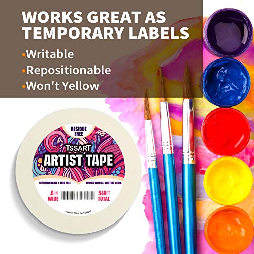 Tssart WAT001-6 3 Pack White Artist Tape thumb #3