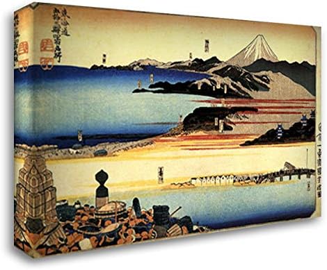 The Fifty Three Stations of The Tokaido 24x18 Gallery Wrapped Stretched Canvas Art by Utagawa Kuniyoshi