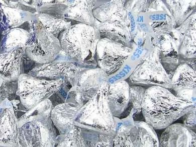 Kisses, Milk Chocolate, 25-Pound Box