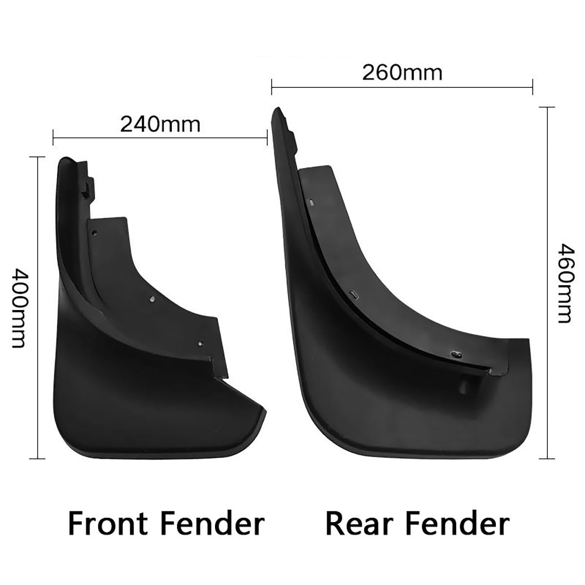 Paraspruzzi per Auto per Volkswagen Touareg 2005-2010, 4 Pezzi Antispruzzo Parafango Paraspruzzi Anteriori Posteriori Ruota Parafango