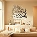 Calcomanía de pared leopardo tigre gato montés vinilo pegatina decoración del hogar dormitorio decoración Mural pegatina