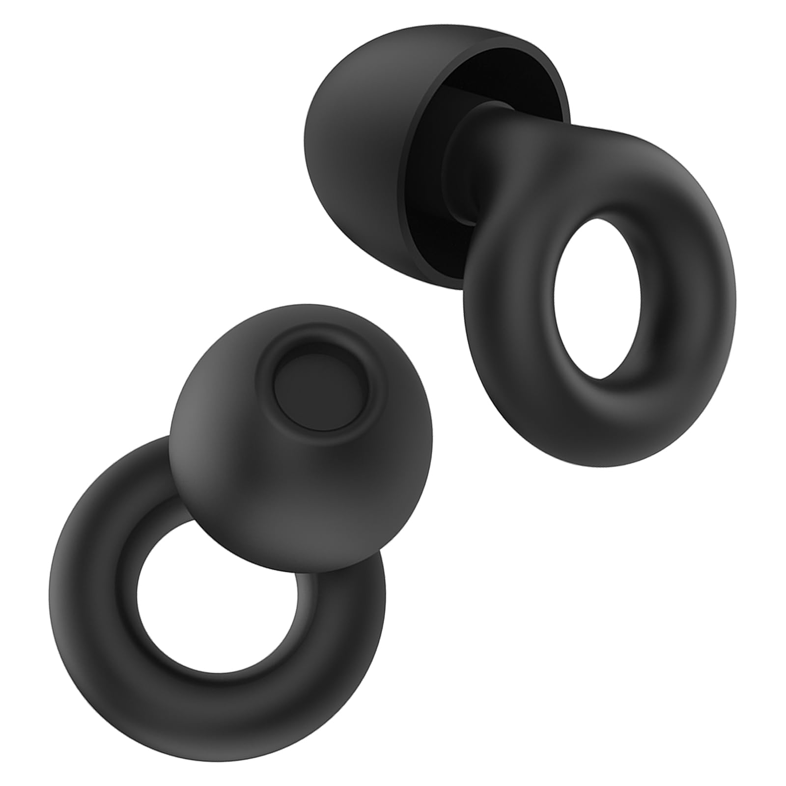 Reusable Ear Plugs in Silicone,EarPlugs for Noise Reduction-27 dB,Hearing Protection Earpl...