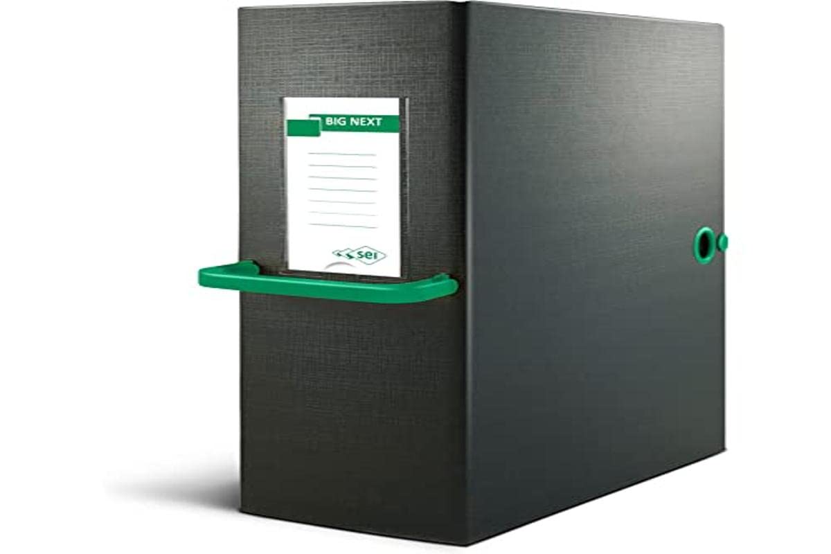 Sei Rota 68102005 Cartelle Porta Documenti e Progetti, Dorso 20 cm, Verde