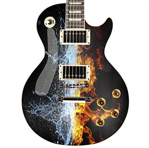 Adesivo in vinile laminato per chitarra, basso o acustico, The Fire Water GS68