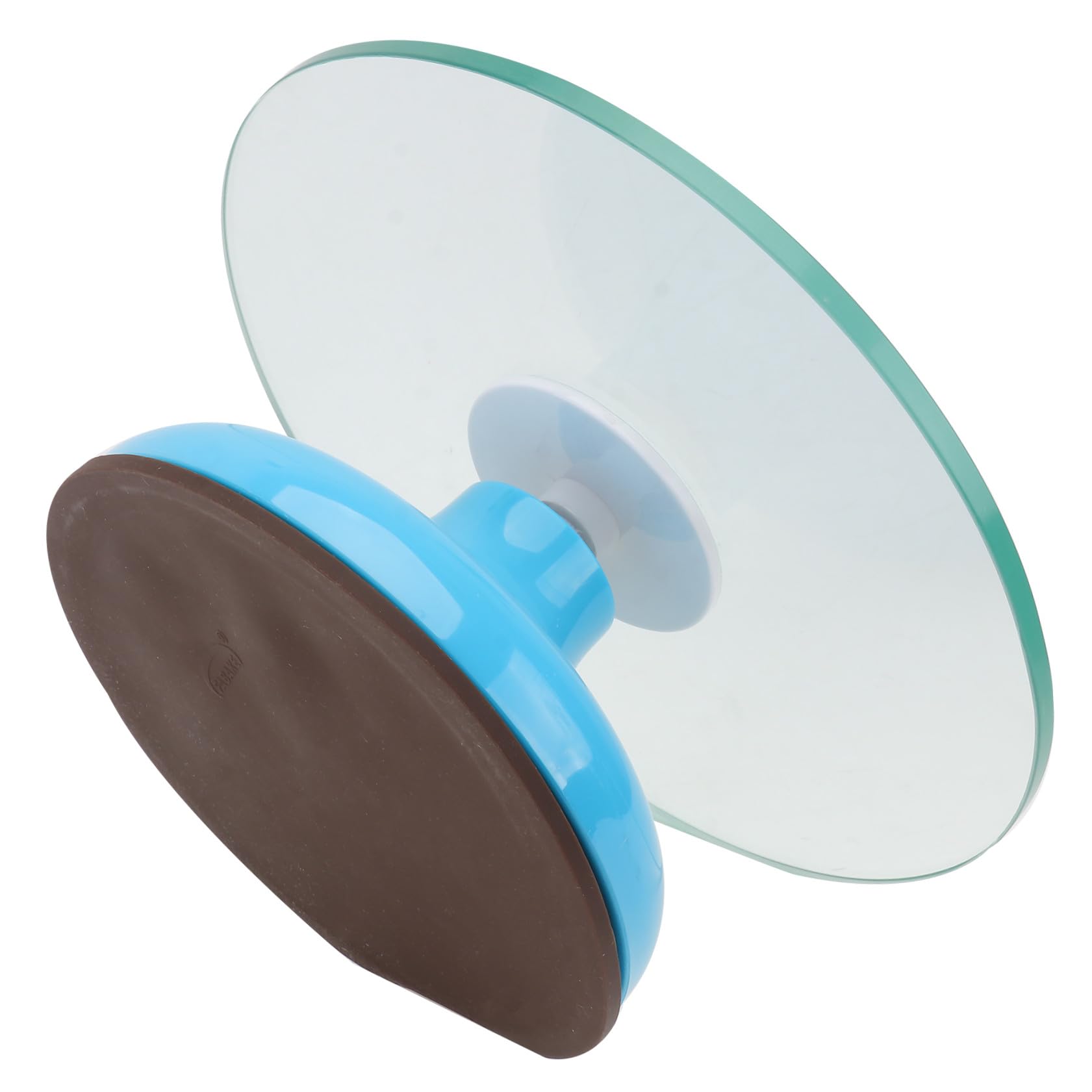 Mikinona Plateau Tournant à Gâteaux Rotation 360° en Verre Trempé 10 Pouces, Base Antidérapante Stable pour Pâtisserie et Usage Domestique