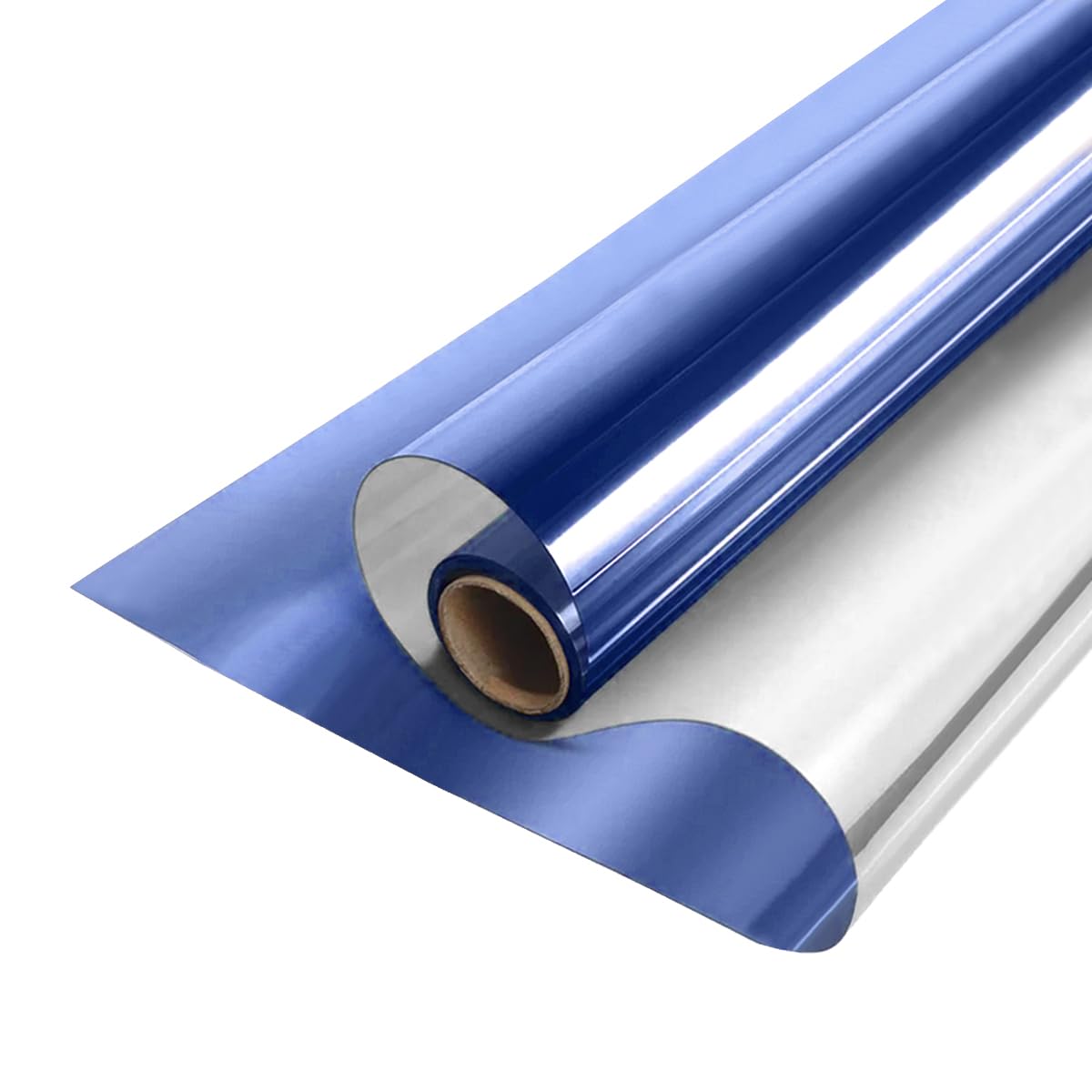 MOCNT Window Tint Film One Way Mirror Film Reflective Glass Tint Privacy Film Heat Insulation Sun Block Sticker Solar Protection Glass Film Dark Blue Silver 70cmX400cm