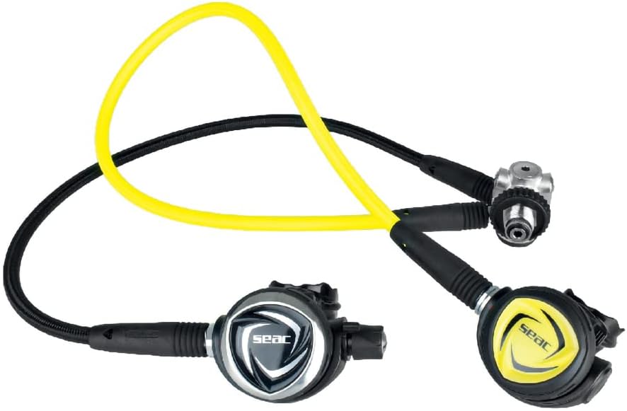SEAC DX200 INT 230 bar, Octopus and Diving Regulator Set, Bag Included, Black, Standard (0350090000004A)
