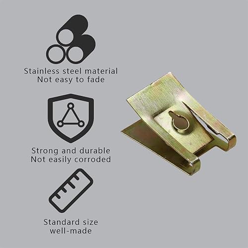 Miniatura 5 de ASUBHA 10 juegos de fundas para parachoques de guardabarros, cubierta de parachoques delantero, pernos de parachoques delantero, protectores contra