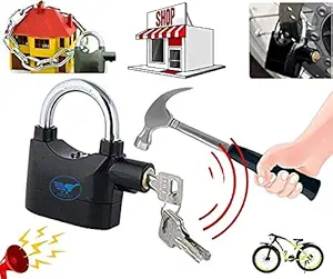 AJ Siren Home Security Alarm Lock, for Door, Office, Factory Stainless Steel Door