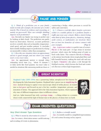 Image of Golden Science Study Material Based on New NCERT Textbook Exploration for Class-9 | For 2027 CBSE Exams | Mind Map | Summary | Topicwise Questions with Answers | Sample Papers | Objective Type Q Bank
