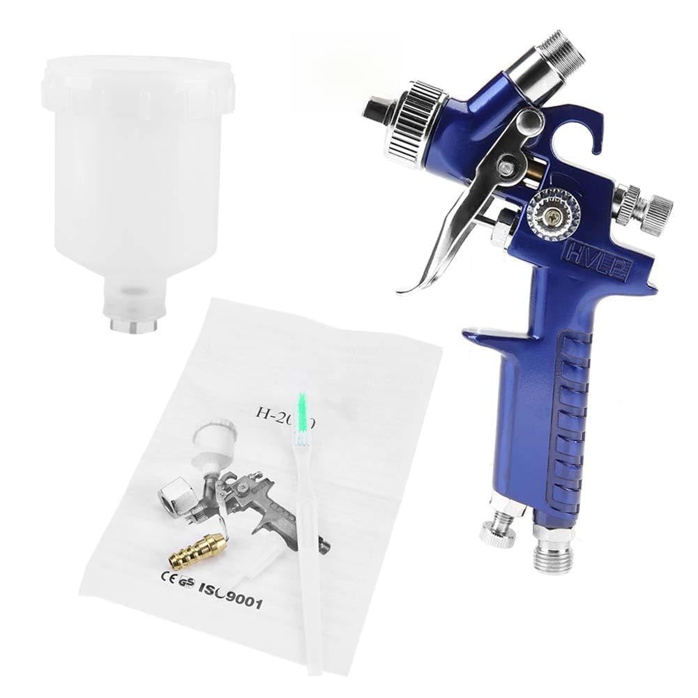 Pistola a Spruzzo Pneumatica per Verniciatura Auto con Ugello 0,8/1,0 mm e Capacità 125 ml