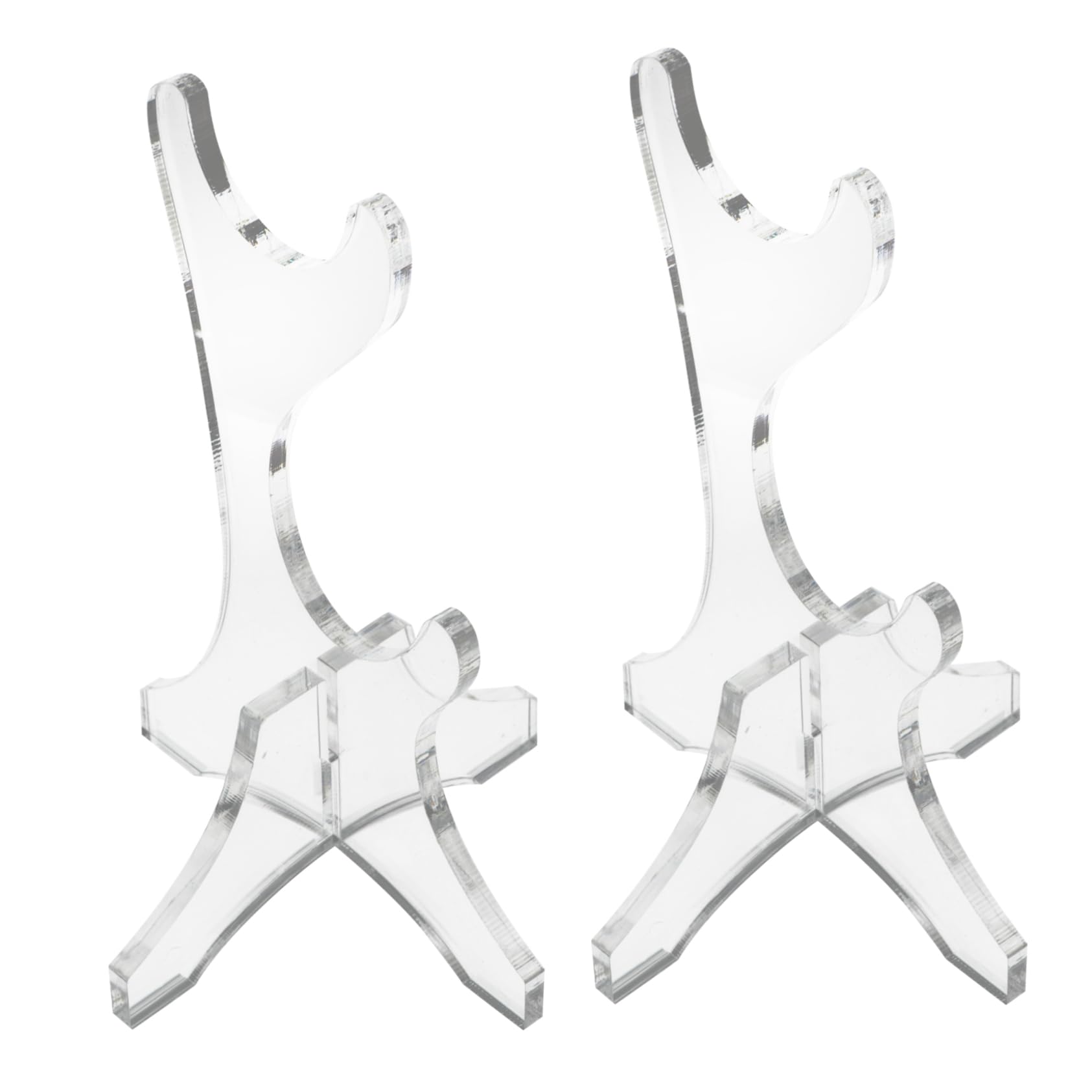 Hemoton Decorative Flute Stand Acrylic Bamboo Flute Holder Vertical Space Optimization