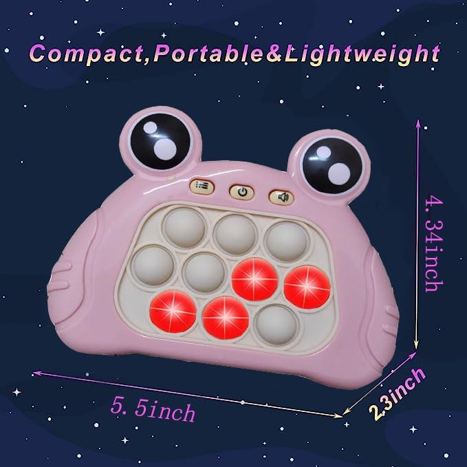Image of Pop Fast Push Game Handheld Game Puzzle Game for Kids 3-12 Birthday Gifts ,Sensory Fidget Toys for Kids and Adult(Pink)