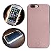 Led Light Up Luminous Case for IPhone 7 Plus, Valam LED Flash Selfie Illuminated Hard Cover (iPhone 7 plus - Rose gold)