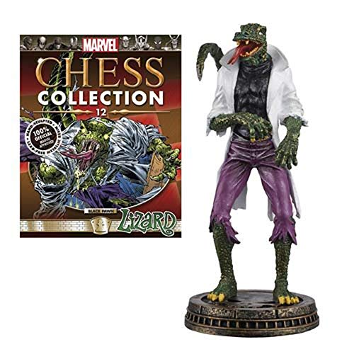 Eaglemoss Publications Marvel Chess Figurine Collection Magazine #12 Lizard (Black Pawn)