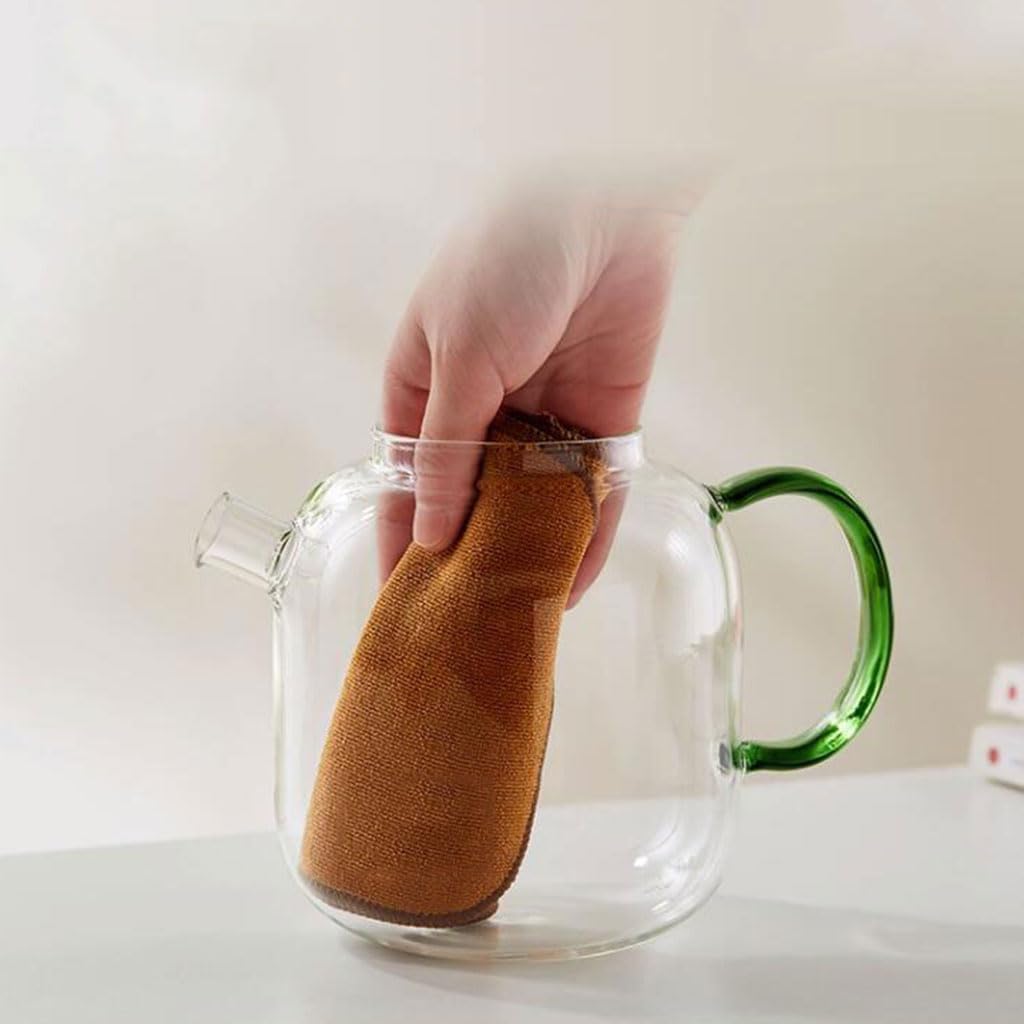 Teekanne mit großem Fassungsvermögen, Glasblumen- und Früchteteekessel, kreativer Teebereiter mit Einsatz, 1300 ml
