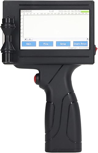 Impresora de inyección de tinta de mano para impresión de fecha, número de lote, código QR Logo