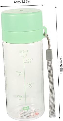 Miniatura 6 de BESPORTBLE 2 unids al aire libre portátil taza tiempo botellas de agua botella de agua botella de agua con correa 32oz paja agua al aire libre