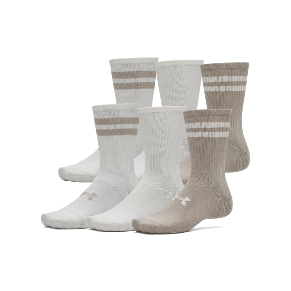 Under Armour Calzini unisex Essential Crew, confezione da 6