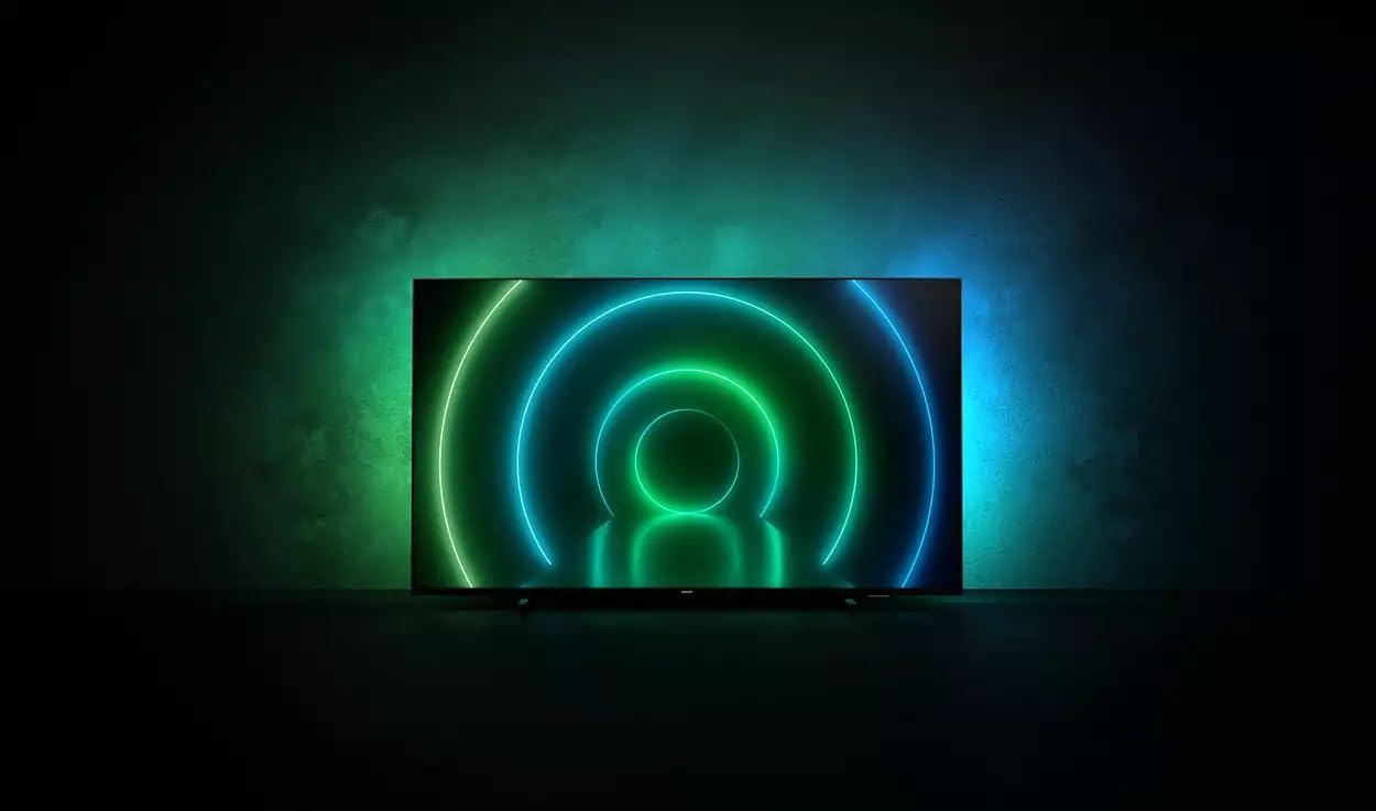 PHILIPS 55PUS7906/12 55-Pollici LED Android TV, 4K Smart TV con ambilight, vibrante immagine HDR, dolby vision cinematografico e suono atmos, compatibile con google assistance e Alexa, nero