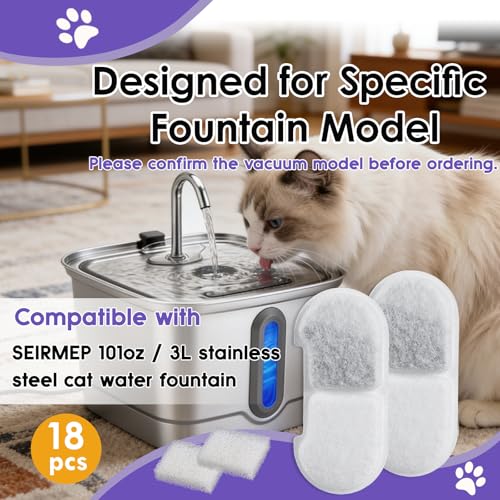 Filtros de repuesto para fuente de agua para gatos miniatura 5