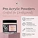 Tones Pro Acrylic Nail Powder, Royal Pink (Soft, Creamy Pastel Pink), (1.5 Fl Oz) - Long-Lasting & Non-Yellowing Polymer for Salon Quality Nail Extensions & 3D Art