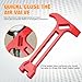 4-in-1 Emergency Tool – Gas & Water Shut Off Wrench, Non-Sparking Pry Bar, Earthquake Survival – Firefighter-Designed, Heavy-Duty Alloy (Red)