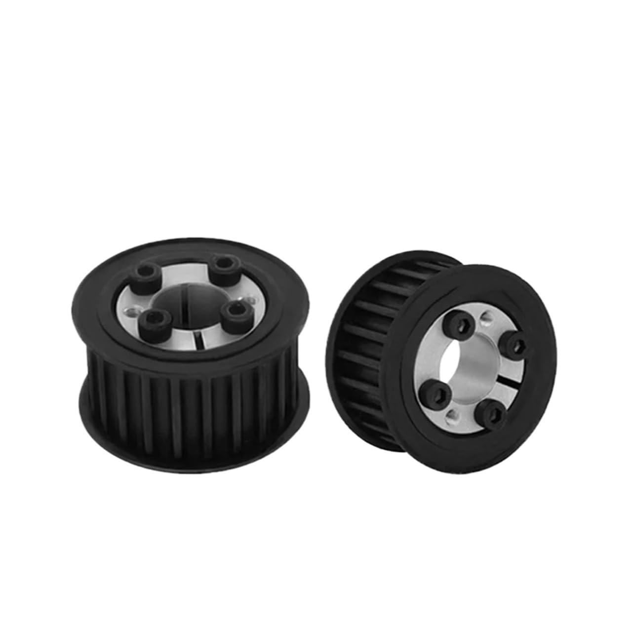 Polea de Correa de Distribución HTD8M 20T/22T/24T/25T/26 dientes polea de distribución sin llave diámetro del buje 8/9/10/12-25mm 8M rueda síncrona(Bore 22mm,22 Teeth,27mm (for belt 25mm))