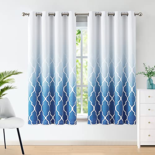 Vorhang Set 2-tlg. • 140x160cm • Blickdicht & Thermo • Mit Wimpern-Motiv • Für Wohnzimmer & Schlafzimmer