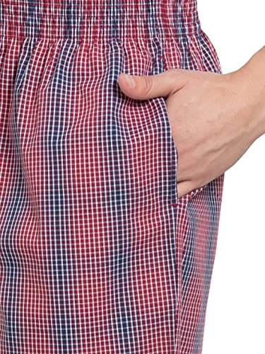 Image of Jockey 9005 Men's Super Combed Mercerized Cotton Woven Fabric Regular Fit Printed Bermuda with Side Pockets