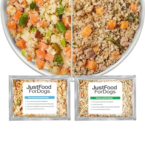 JustFoodForDogs Puppy Frozen Fresh Dog Food Variety Pack, Complete Meal