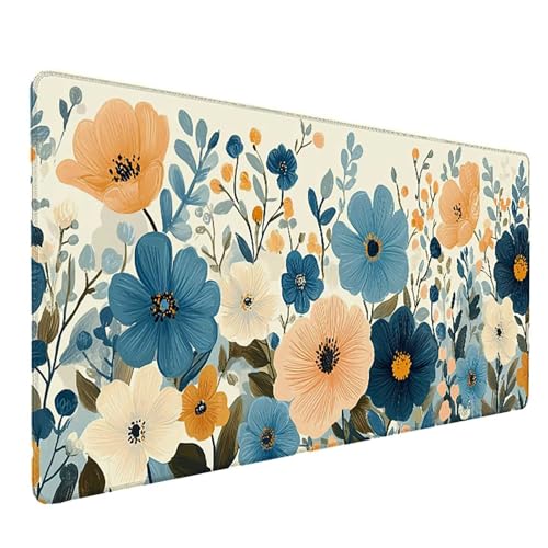 Tapis souris bleu sous main 1000x500mm grand format idéal pour sublimer votre bureau