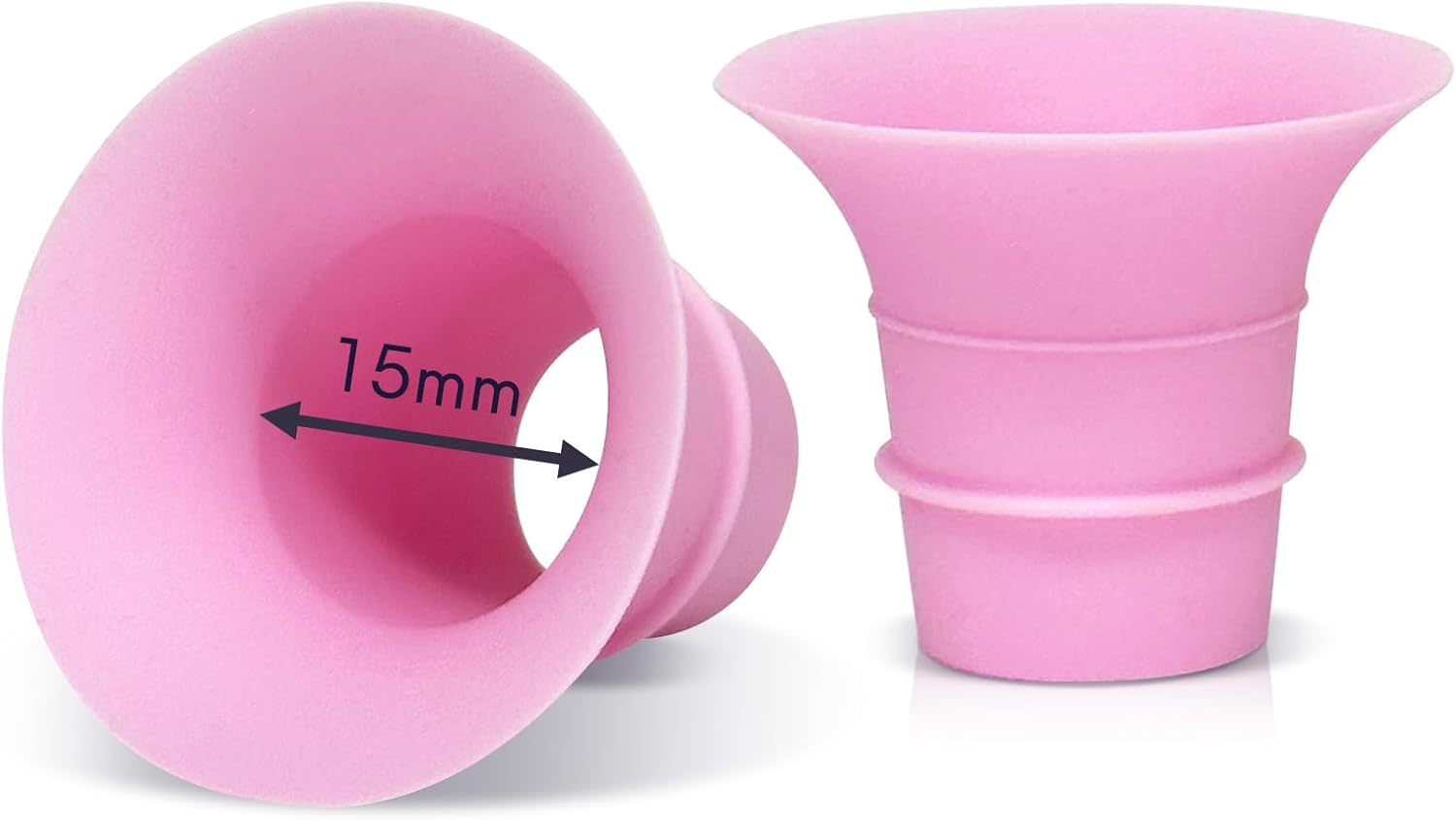 22mm Flange Insert Compatible with Elvie Stride, S18 S21 S23, Medela, for Spectra S1 S2, TSRETE, Momcozy S9 Pro S10 S12 Pro Wearable Pumps, Reduce 24mm Breast Pump Flanges Down to 22 mm, 2PC