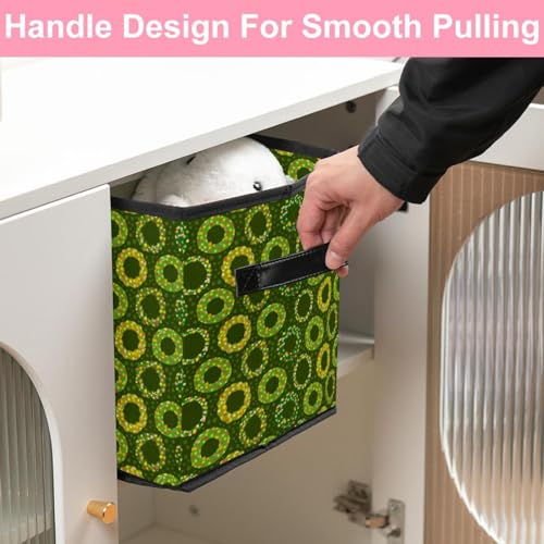 Boîte de rangement pliable gain de place en tissu cube pour ranger jouets et vêtements de chambre
