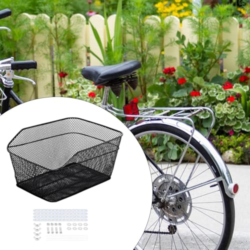 Aymzbd Cesta Traseira de Bicicleta Cesta de Bicicleta Universal Metal Wire Bike Carga Rack de Bicicl