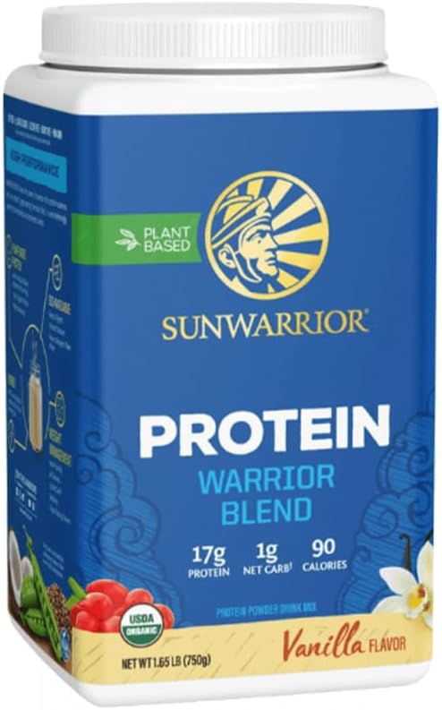 SunwarriorBlend Plant-Based |Vegan |Organic Protein Powder Vanilla 750 g