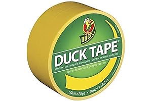 Duck 1304966 Tape, Yellow Sunburst, 1.88 Inches x 20 Yards, Single Roll