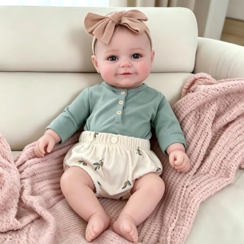 Pinky Reborn Lifelike 20inch Reborn Baby Dolls,Cloth Body Toy for Age 3+