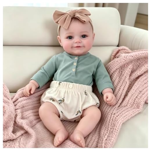 Pinky Reborn Lifelike 20inch Reborn Baby Dolls,Handmade with Clear Brown Eyes Hand Drawn Veins Baby Doll Real Baby Doll Toy for Age 3+ Birthday Gift Therapy for Dementia Patient