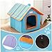 AwnsIMfreien Doggie Bed, Dog House Warm and Comfortable Doghouse Indoors Removable and Washable Dog Playhouse Anti-Slip and Waterproof Doggie Bed for Small Cat Pet Lovers, Doghouse Indoors