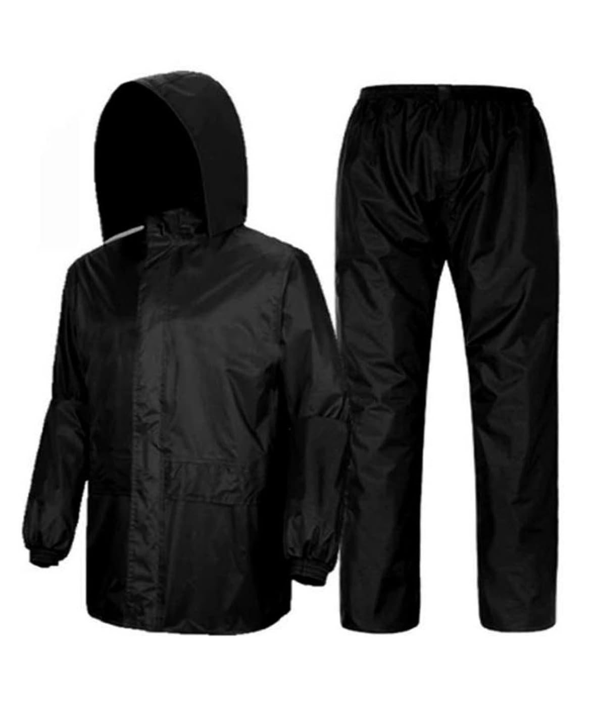 Neekshaa Lightweight Waterproof Raincoat Set of Top & Bottom for Men with hood (Black & Blue)-picture-40