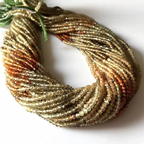 Fil vésuvianite facettée 3mm pour réussir vos bijoux fins sans défaut