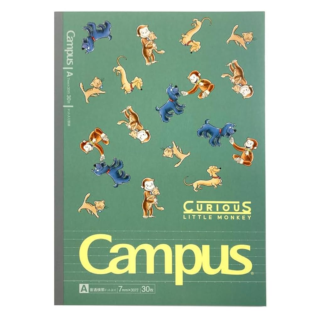 Amazon | ショウワノート おさるのジョージ キャンパスノートA罫