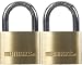 Brinks 161-40202 40mm 1-9/16-Inch Solid Brass Padlock, 2-Pack