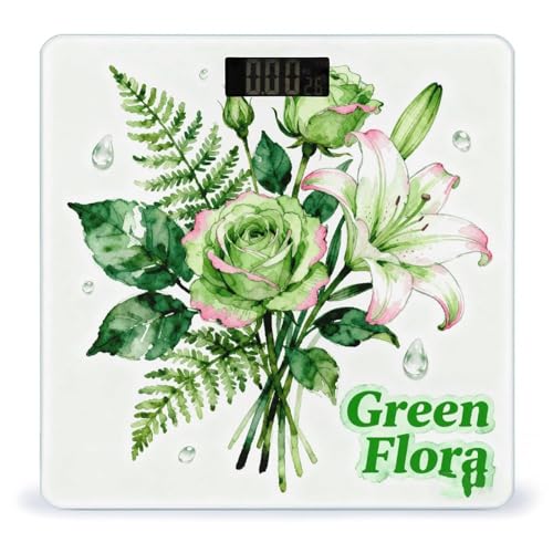 Báscula Digital de Baño Precisa y Estable Green Flora